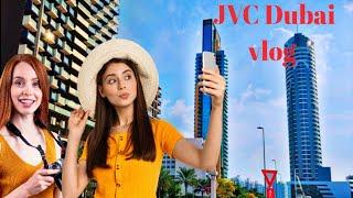 jumeriah village circle dubai visit jvc ,walk tour, drive UAE ,  by fany k velog