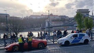 CAR SPOTTING IN BUDAPEST (COPS VS SUPER/SPORTCARS)