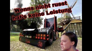 Wenns nicht rußt hat's keine Leistung... Scania V8 powered by "Der Emsländer"