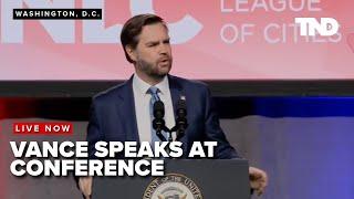 Vice President JD Vance speaks to the National League of Cities' Congressional City Conference