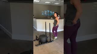 Sled push to improve hip extension