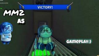 Playing MM2 as Sadness From Inside Out (Gameplay)