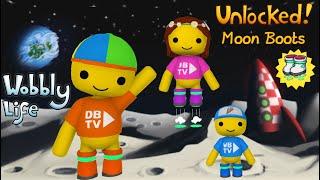 WE UNLOCKED THE SECRET MOON BOOTS IN WOBBLY LIFE PARADISE ISLAND UPDATE v0.7.0