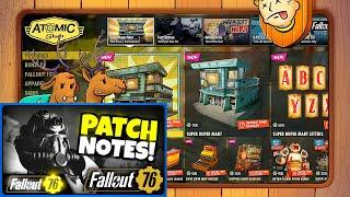 Fallout 76: Atomic Shop & Patch Notes (New Super Duper Mart Bundle)