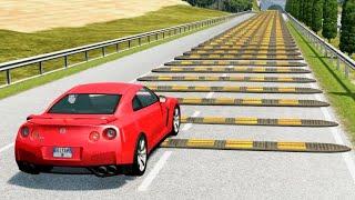 Car vs 100 Speed Bumps ▶️ BeamNG.drive - BNG Nation