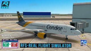 RFS - Real Flight Simulator -Frankfurt to Rhodes||Full Flight|A320-200||Condor||FHD||Real Route