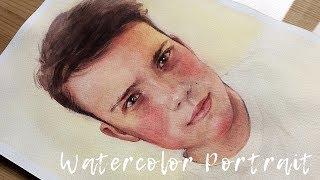 Watercolor Portrait Time Lapse Paintng |Watercolor Speedpaint | Портрет акварелью