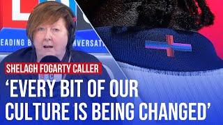 Shelagh Fogarty can't fathom caller's anger at England flag design | LBC debate