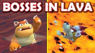 What happens if you drop all bosses in lava? [Super Mario 3D World + Bowser's Fury]