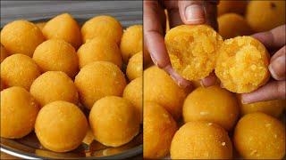 If You Have 1 Cup Chickpeas At Home, You Can Make This Homemade Motichur Laddu | Laddu Sweets Recipe