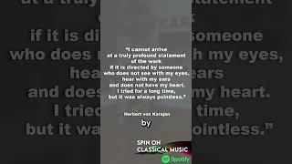 Karajan's quote on Directing