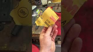 What you can do with used sandpaper and an oil fouled spark plug