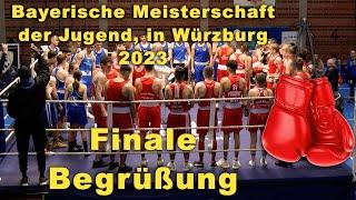 Begrüßung Finale Bayerische #Meisterschaft #Boxen Jugend Würzburg 2023