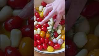 Tomato & garlic confit pasta