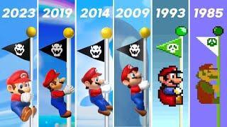 Evolution of Goal pole animation in super mario bros game and LEGO (1985 ~2023)