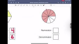 Visual Guide: Identifying Fraction Parts + Worksheet