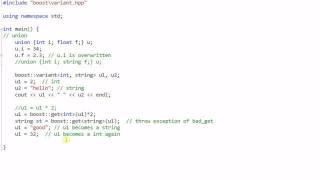 Boost Library #2:  Variant