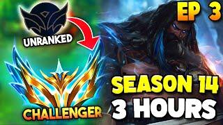 How to ACTUALLY Climb to Challenger in 3 Hours with Udyr Jungle Season 14 - Part 3