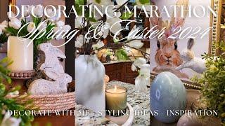 SPRING DECORATING MARATHON 2024 - DECORATE WITH ME MARATHON Spring + Easter Home Décor Inspiration