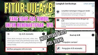 Fitur uji A/B yang tidak ada tombol nonaktifkan - cara atasi video reels tidak muncul