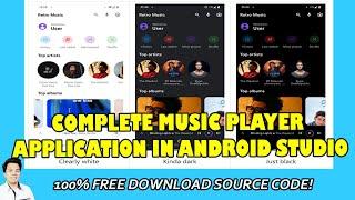 Complete Android Music Player App in Android Studio | Free Source Code Download