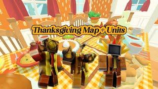 Thanksgiving Map Showcase | Toilet Tower Defense | Thanksgiving Event