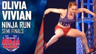 Ninja run: Olivia Vivian (Semi final) | Australian Ninja Warrior 2018