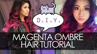 MAGENTA/PINK OMBRE HAIR DYE TUTORIAL  Highly requested! 