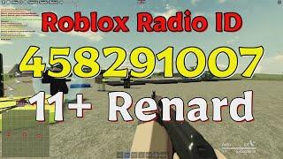 Renard Roblox Radio Codes/IDs