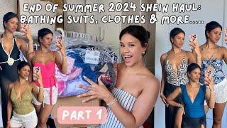 SHEIN End of summer try-on haul (PART 1): bathing suits, clothes, accessories & more!! Affordable