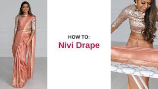 Easy Nivi Drape | Different Styles of Saree Draping | How to Drape a Saree Perfectly | Tia Bhuva