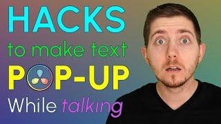 How to make text pop-up while talking | DaVinci Resolve 18 tutorial