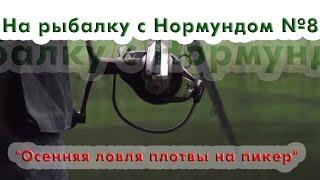 На рыбалку с Нормундом 08 : Осенняя ловля плотвы на пикер