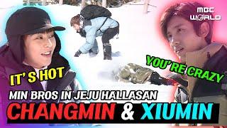 [C.C.] CHANGMIN&XIUMIN, the Min Bros climbing snow Hallasan #TVXQ #EXO