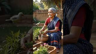 "Smiles and Soil: Grandma's Peaceful Garden Life" #shorts