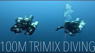 100meters Trimix diving