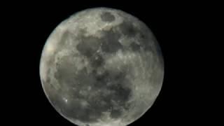 The Super Moon 2016, Real time video from Antigua Guatemala (not timelapse)