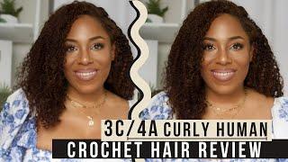 COILY CUE 3C/4A CURLY HUMAN HAIR CROCHET REVIEW| LIA LAVON