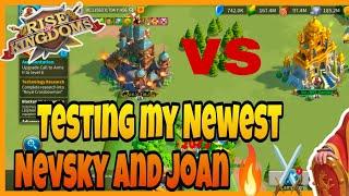 Testing my Alexander Nevsky and Prime Joan of Arc (Rise of kingdoms)