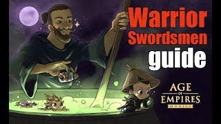 AoEM | Rank 1 Warrior Swordsmen Guide - From early to late game