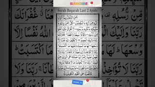 Surah Baqarah Last 2 Ayats Quran Recitation Shubhan Allah Precious Voice #quran