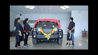 Mahindra Thar Black - New Car Delivery - Praveen, Chaitanya, Chaitra & Nikhita 