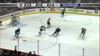 Raffi Torres Lays Out Tomas Kaberle - Canucks Vs Bruins - 02.26.11 - HD