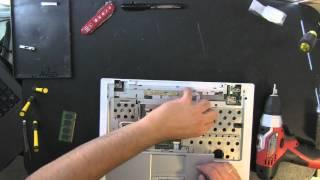 DELL 640M laptop take apart video, disassemble, how to open disassembly