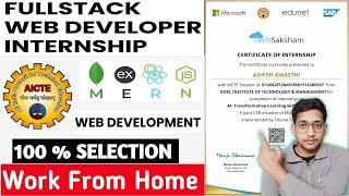 INTERNSHIP BY EY GDS & AICTE  | 6 WEEK INTERNSHIP ON FULL STACK WEB DEVELOPMENT WITH MERN 