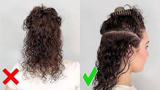 How to Section Curly Hair when Styling for Beginners - Prevent frizz, tangles, snags