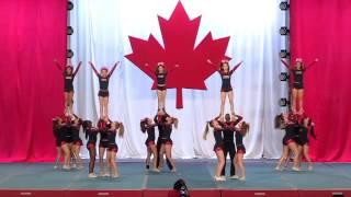 Ultimate Canadian Cheer Tigers Senior Coed 4 Run 1