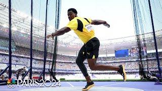 Jamaica's Roje Stona SHOCKS THE WORLD in winning men's discus gold at Paris Olympics | NBC Sports