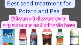 Best ਆਲੂ ਅਤੇ ਮਟਰ ਦੇ ਬੀਜ ਸੋਧ ਲਈ ਦਵਾਈ। Potato and peas Seed treatment। #potato #peas #seedtreatment