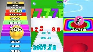 [Reach Upto End] Number Run Shooting, Number Ball 3D Merge Games, Ball Run 2048 vs gameplay